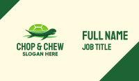 Cute Green Turtle Business Card Image Preview
