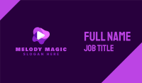 Purple Slime Video Business Card Image Preview