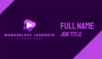 Purple Slime Video Business Card Image Preview