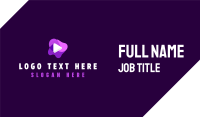 Purple Slime Video Business Card Image Preview