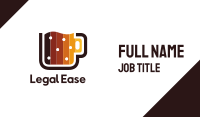 Digital Beer Mug Business Card Image Preview