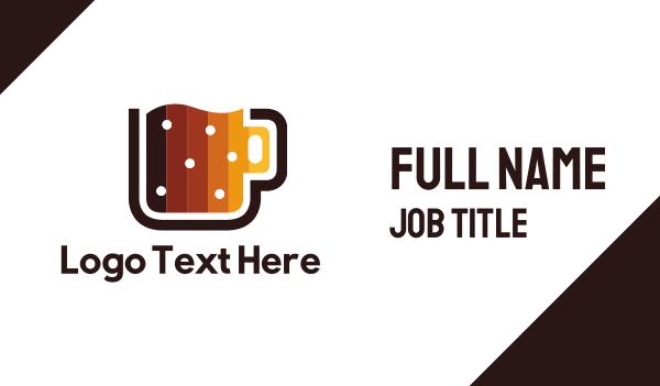 Digital Beer Mug Business Card Design Image Preview