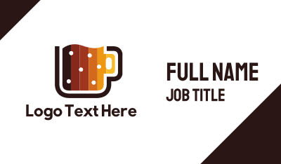 Digital Beer Mug Business Card
