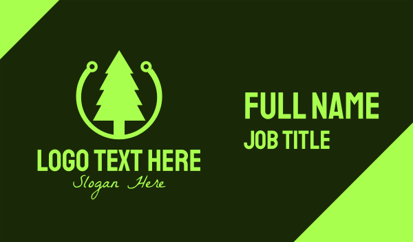 Pine Tree Technology Business Card Design