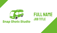 Green Van Bus Business Card Image Preview