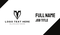 Wolf Face Business Card Image Preview