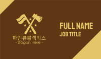 Flag & Axe Business Card Image Preview