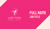 Pink Ballet Gymnast Business Card Image Preview