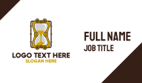 Steampunk Hourglass Business Card Image Preview