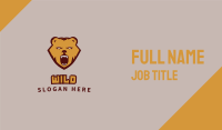 Wild Aggressive Brown Bear Business Card Image Preview