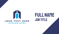 Blue Arrow Tech M Business Card Image Preview