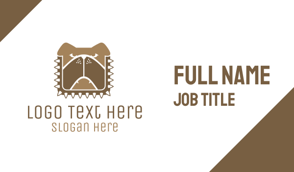 Brown Dog Chain Business Card Design Image Preview