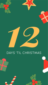 Cute Christmas Countdown Facebook Story Design