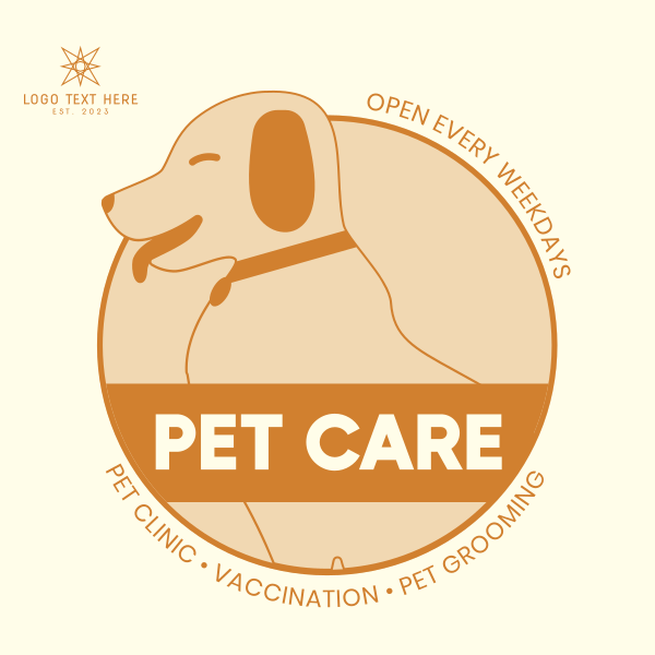 Pet Care Services Instagram Post Design Image Preview