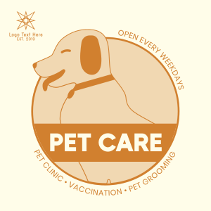 Pet Care Services Instagram post