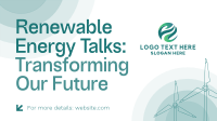 Renewable Energy Talks Animation Design