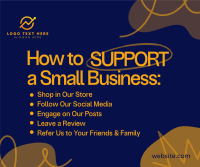 Support Small Business Facebook Post Preview