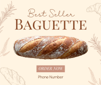 Best Selling Baguette Facebook Post Design
