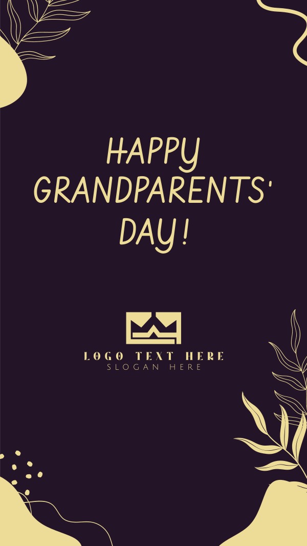 Grandparents Day Organic Abstract Instagram Story Design Image Preview
