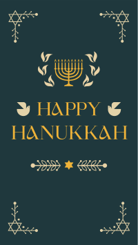 Hanukkah Menorah Ornament Facebook story Image Preview