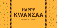 Kwanzaa Pattern Twitter Post Image Preview