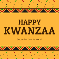 Kwanzaa Pattern Instagram post Image Preview
