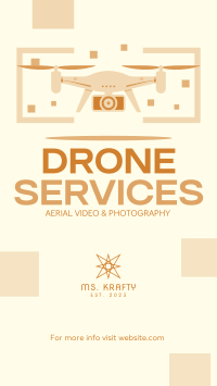 Drone Service Solutions Facebook Story Design
