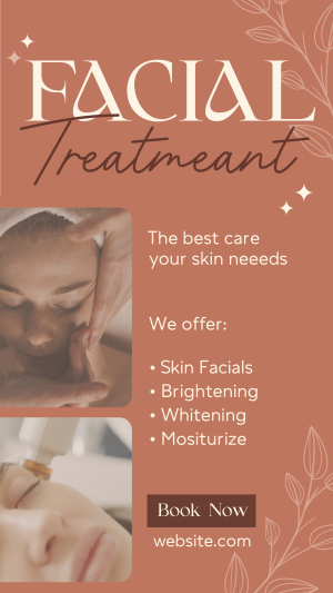 Beauty Facial Spa Treatment Instagram story Image Preview