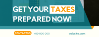 Prep Your Taxes Facebook Cover Design