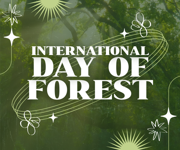 Modern Quirky Day of Forest Facebook Post Design