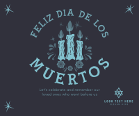 Candles for Dia De los Muertos Facebook post Image Preview