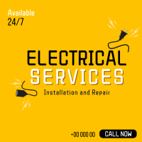 Electrical Service Instagram Post Design
