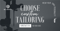 Choose Custom Tailoring Facebook Ad Image Preview