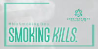 Minimalist Smoking Day Twitter post Image Preview