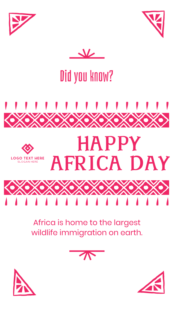Decorative Africa Day Facebook Story Design Image Preview