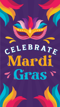 Celebrate Mardi Gras Instagram Story Design