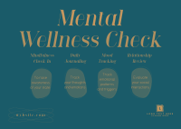 Wellness Check Postcard Image Preview