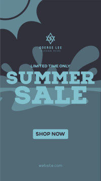 Summer Sale Splash Instagram Story Design