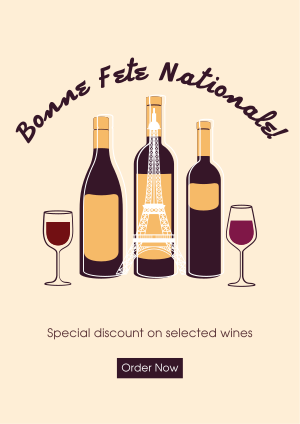 Bastille Day Wine Flyer Image Preview