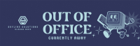 Retro Out Of Office Twitter Header Image Preview