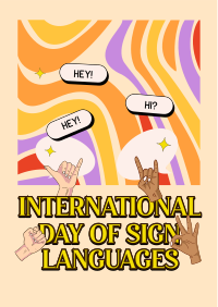 Sign Languages Day Celebration Flyer Image Preview