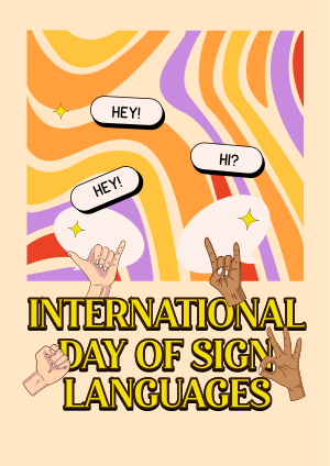 Sign Languages Day Celebration Flyer Image Preview