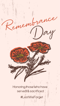 Remembrance Poppies TikTok video Image Preview