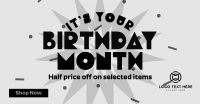 Birthday Month Promo Facebook ad Image Preview