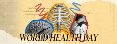 Vintage World Health Day Facebook cover Image Preview