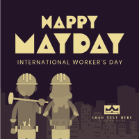May Day Workers Event Instagram Post Design