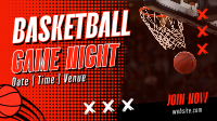 Basketball Game Night Facebook Event Cover Image Preview