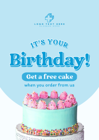 Birthday Cake Promo Flyer Design