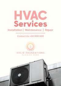 Excellent HVAC Services for You Flyer Design