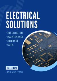 Professional Electrician Services Poster Design